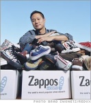 It's like Tony Hsieh was sitting outside the house when we ordered Tyler's shoes.